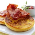 Eggy bread muffins with bacon