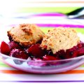 Pear & berry cobbler