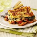 Cheat's mushroom & spinach lasagne