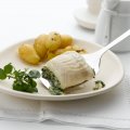 Haddock fillet with leek & spinach stuffing