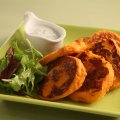 Sweet potato latkas with ginger