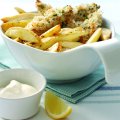 Lemon & parsley chicken with chips