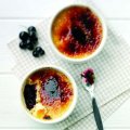 Lemon thyme & blackcurrant crème brulee