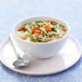 Carrot, chicken & barley soup