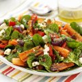 24 carrot gold roasted carrot, spinach & feta salad