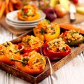 Wholesome sweet & sour stuffed peppers