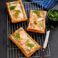 Salmon & rocket tarts