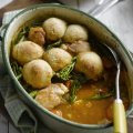 Jo Pratt's chicken & Tenderstem casserole with herby Cheddar dumplings