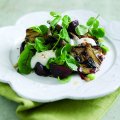French goat's cheese camembert salad with beetroot & artichoke