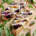 Beetroot & melted brie on toast
