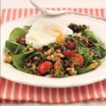 Warm lentil & egg salad