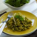 Pistachio pesto with gluten-free pasta
