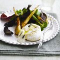 Goat's cheese, beetroot & parsnip salad