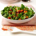 Roasted spicy squash leafy salad