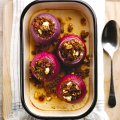 Spicy filled roasted stuffed onions