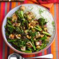 Levi Roots' Tenderstem broccoli, cashew & tofu stir-fry