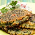 Black Beluga Lentil fritters