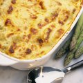 Asparagus & salmon lasagne