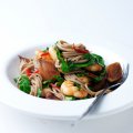 Prawn buckwheat noodles with soy & ginger shallots