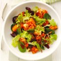 Moroccan sweet potato & prawn salad