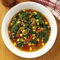 Winter lentil & kale soup