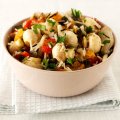 Mushroom lentil & wild rice salad