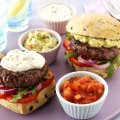Tasty topped BBQ burgers