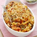 Turkey & mushroom pasta bake