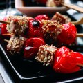 Mini Peppadew & tuna kebabs