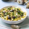 Baby leaf curly kale pasta
