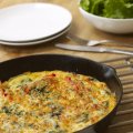 Baby leaf curly kale frittata