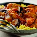 Chicken balti with sweet potato & aubergine