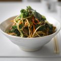 Lesley Waters' Tenderstem gingered crispy duck noodles