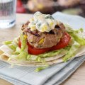 Phil Vickery's turkey, basil & corn burgers