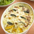 Butternut squash & Edam gratin with sage