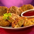 Onion bhajis