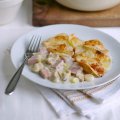 Alan Coxon's mushroom, ham & potato casserole