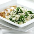 Kale risotto with parmesan