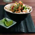 Prawns with coriander, ginger & lime