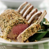 Lamb with oatmeal & herb crust