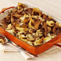 Conchiglioni pasta with mushroom ragu