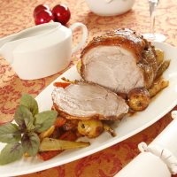 Pork shoulder roast with crackling
