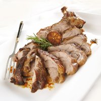 Slow roast shoulder of lamb with vegetables