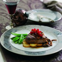 Beef fillets with wild mushrooms & armagnac sauce