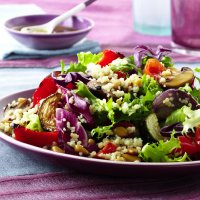 Crispy vegetable & couscous salad