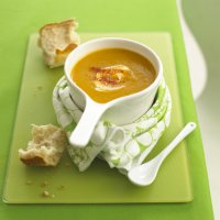 Sweet potato & creamed corn soup