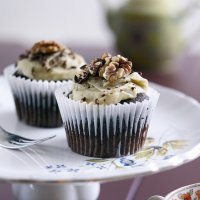 Dark chocolate & avocado cupcakes