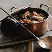 Autumnal beef & chestnut casserole