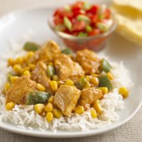 Quick chicken & corn curry