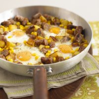 Sausage & corn hash